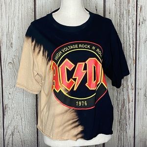 AC/DC women’s crop top size Large, Worn once